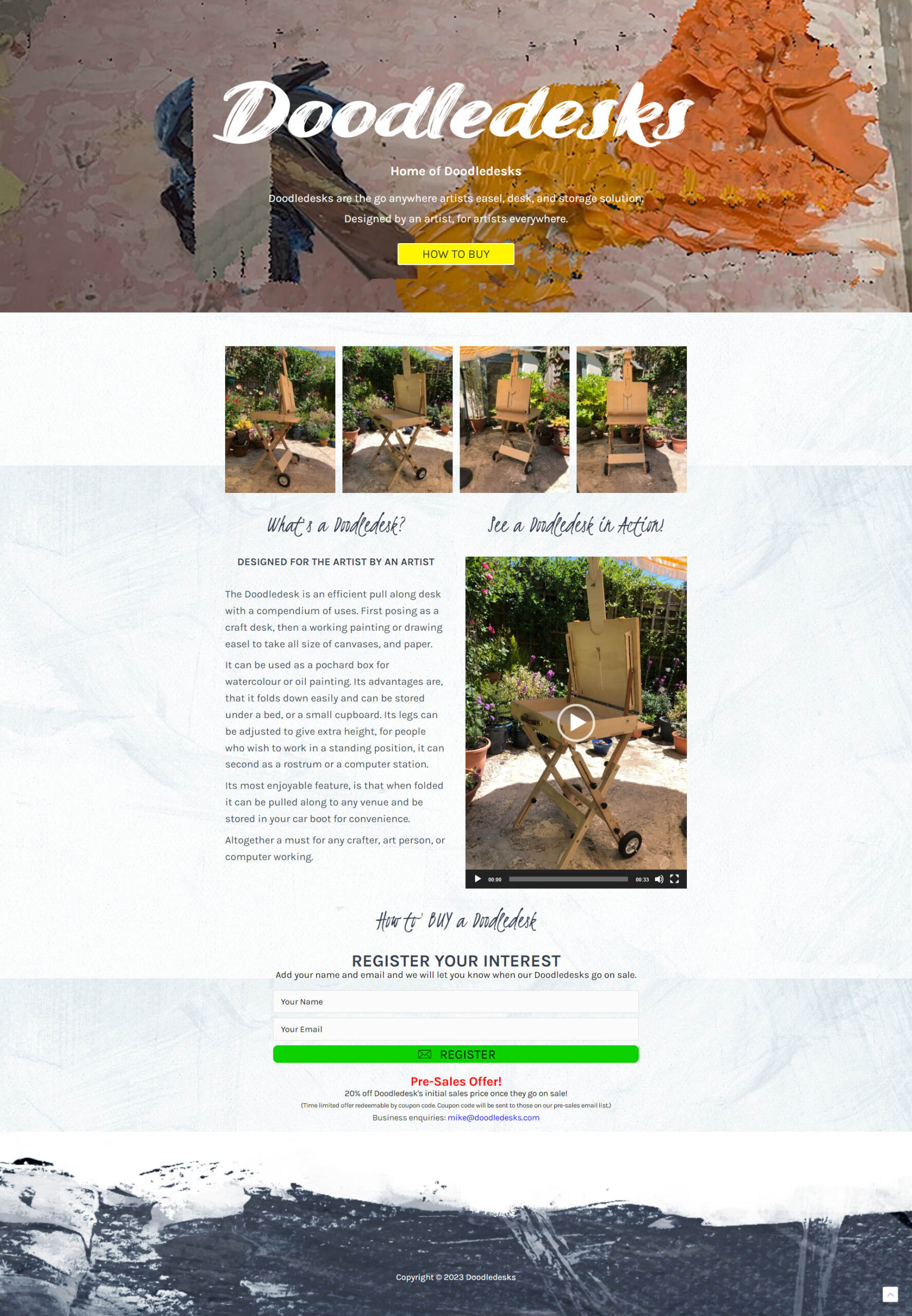 Product Landing Page Website