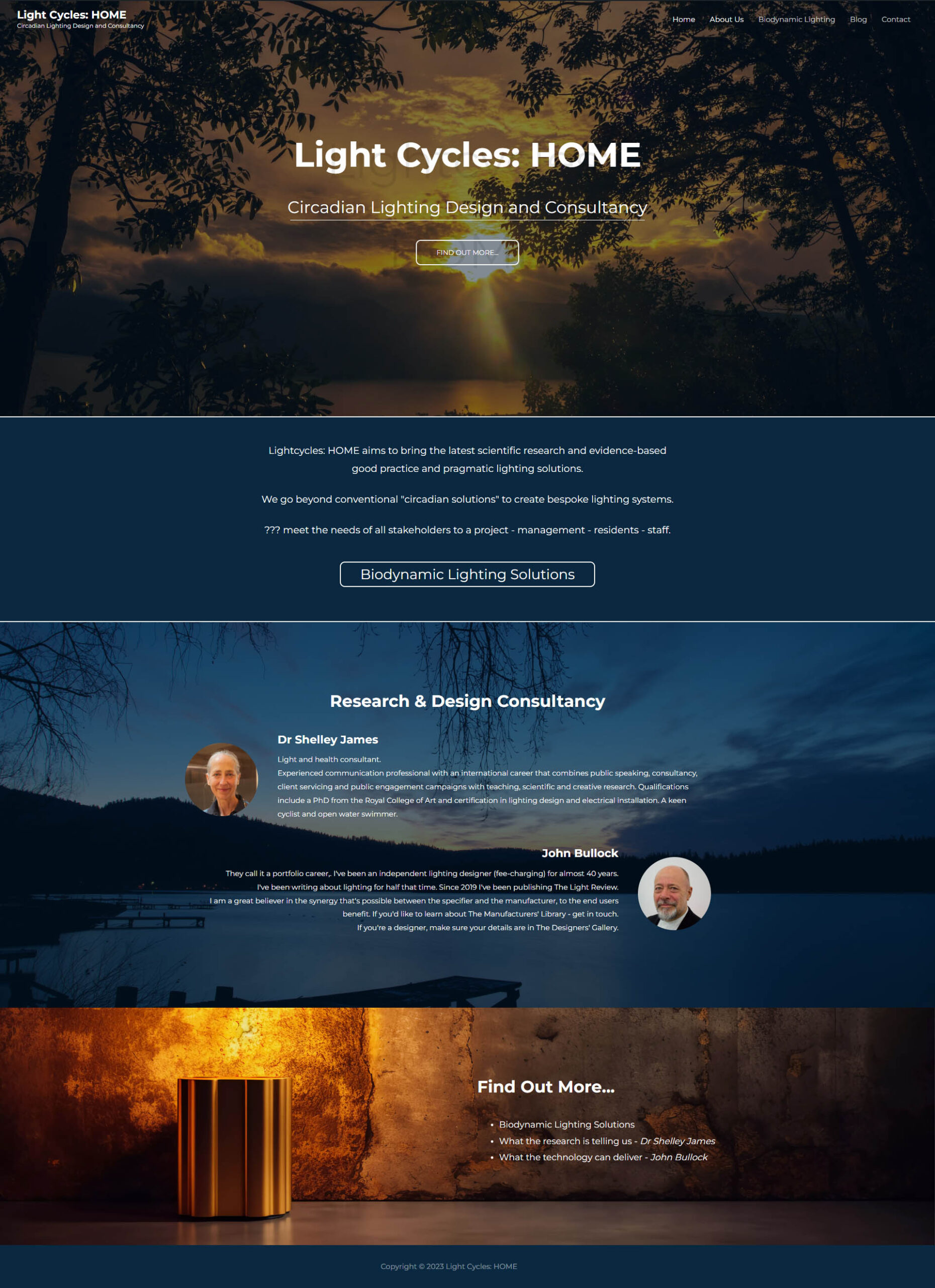 Design, Tech & Science Services Website