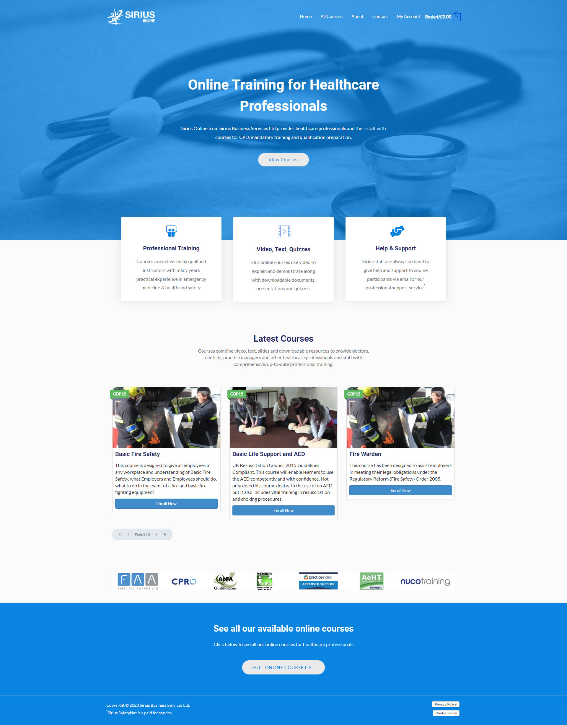 Medical & Dental Online Course Website