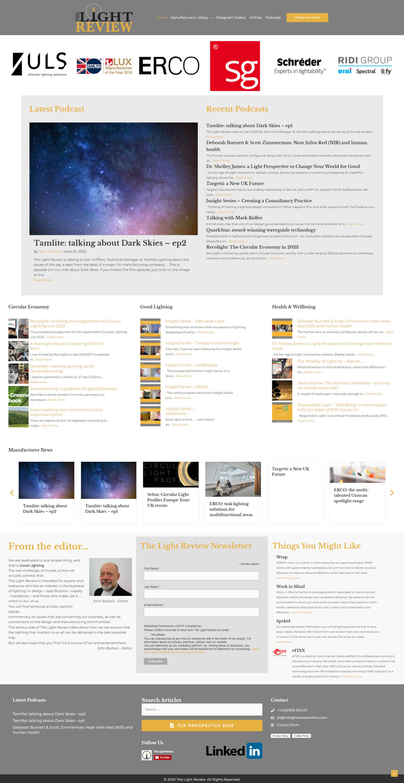 Online Magazine & Podcast Website (Design & Tech)